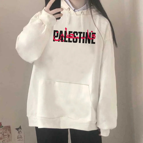 Pull Palestine blanc & rouge