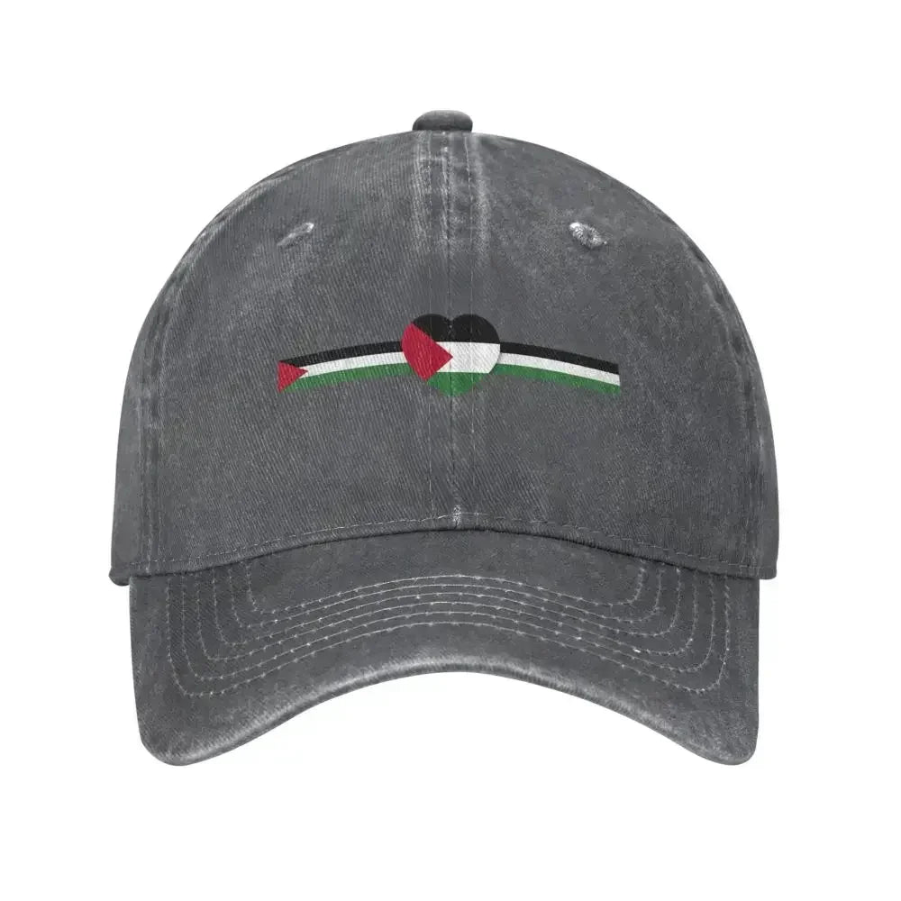 Casquette grise bandeau Palestine