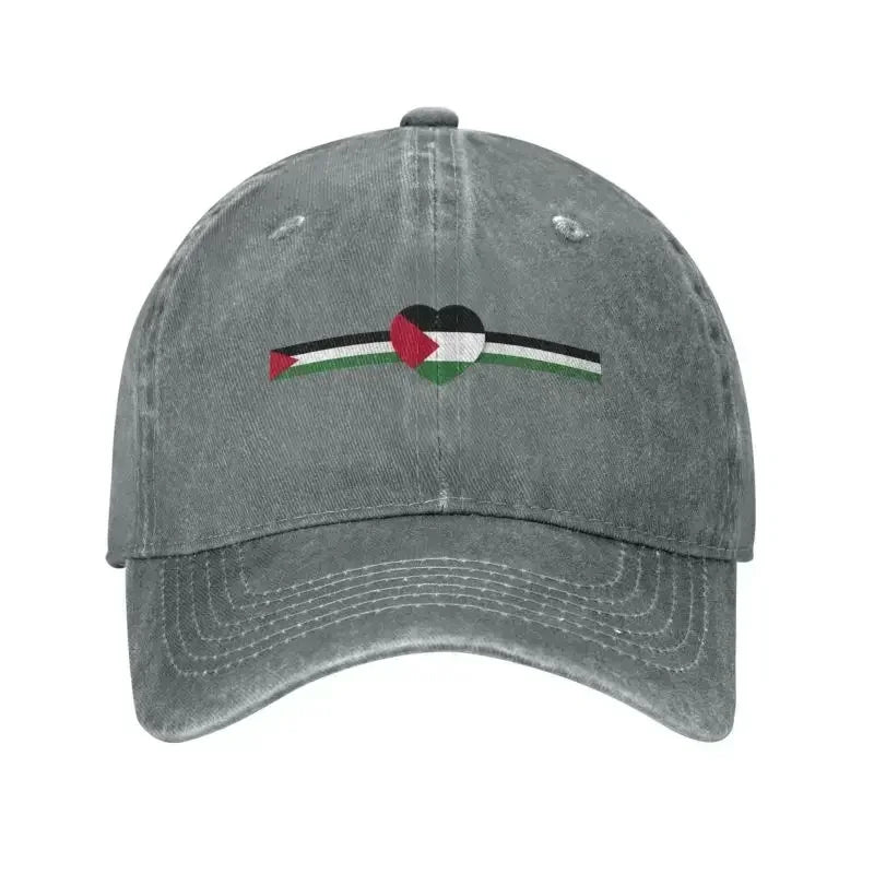 Casquette grise bandeau Palestine