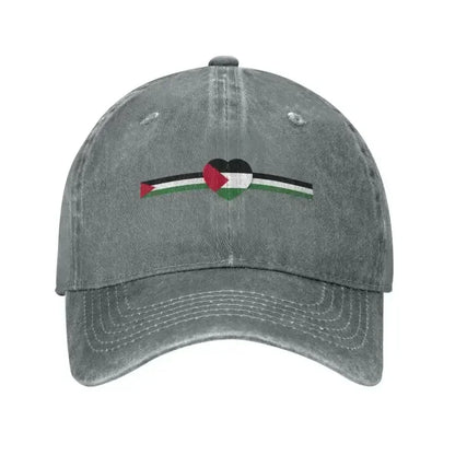 Casquette grise bandeau Palestine