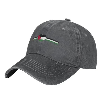 Casquette grise bandeau Palestine