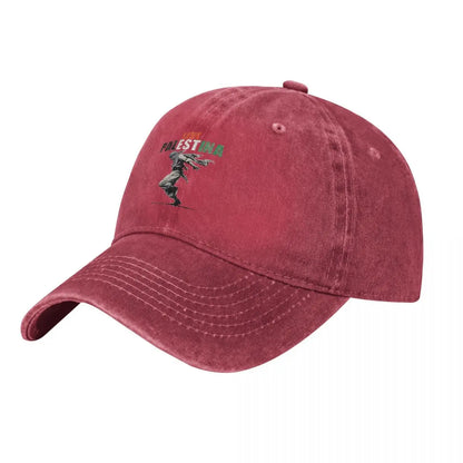 Casquette beige écusson Palestine