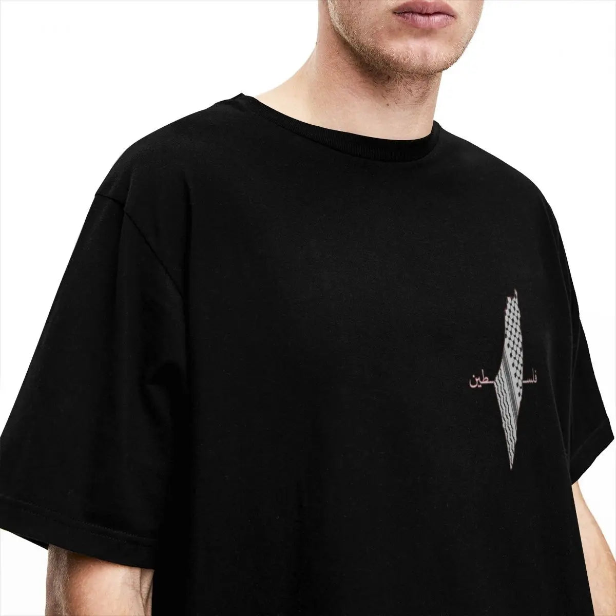 T-shirt Palestine noir