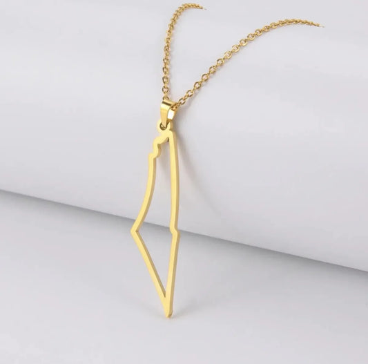 Collier carte Palestine