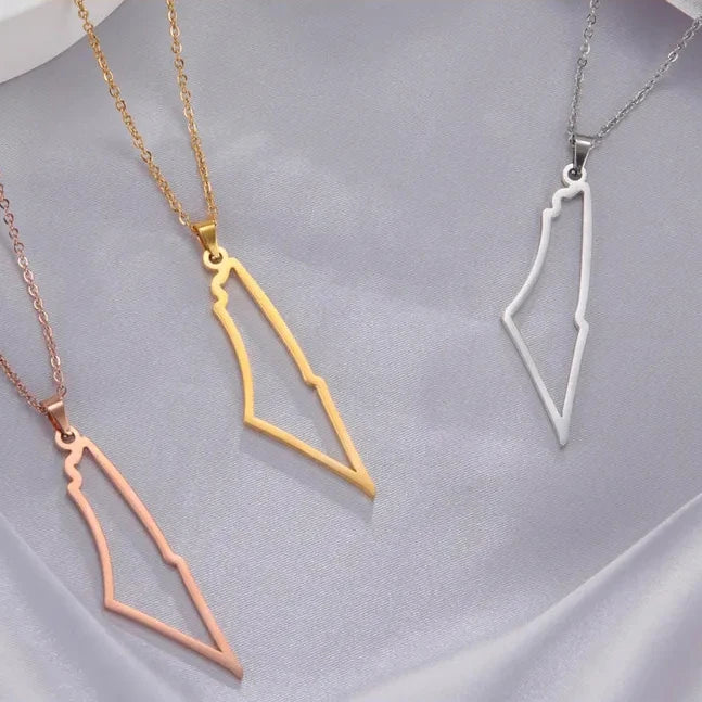 Collier carte Palestine