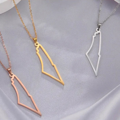 Collier carte Palestine
