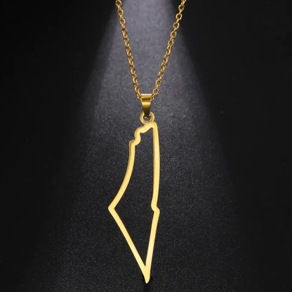 Collier carte Palestine