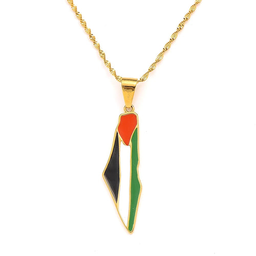 Collier carte Palestine