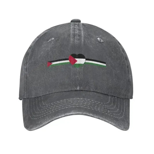 Casquette grise bandeau Palestine