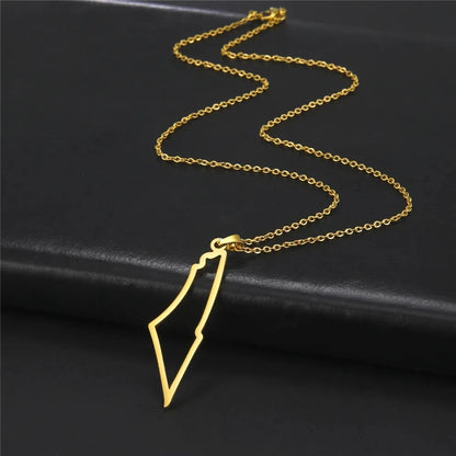 Collier carte Palestine